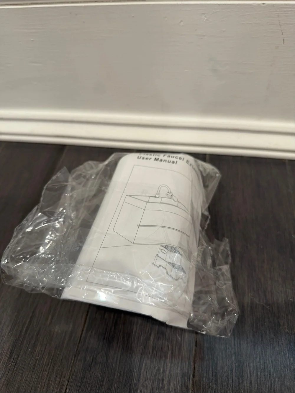 NWT White & Gray Bathroom Faucet Extender for Kids and Toddlers
